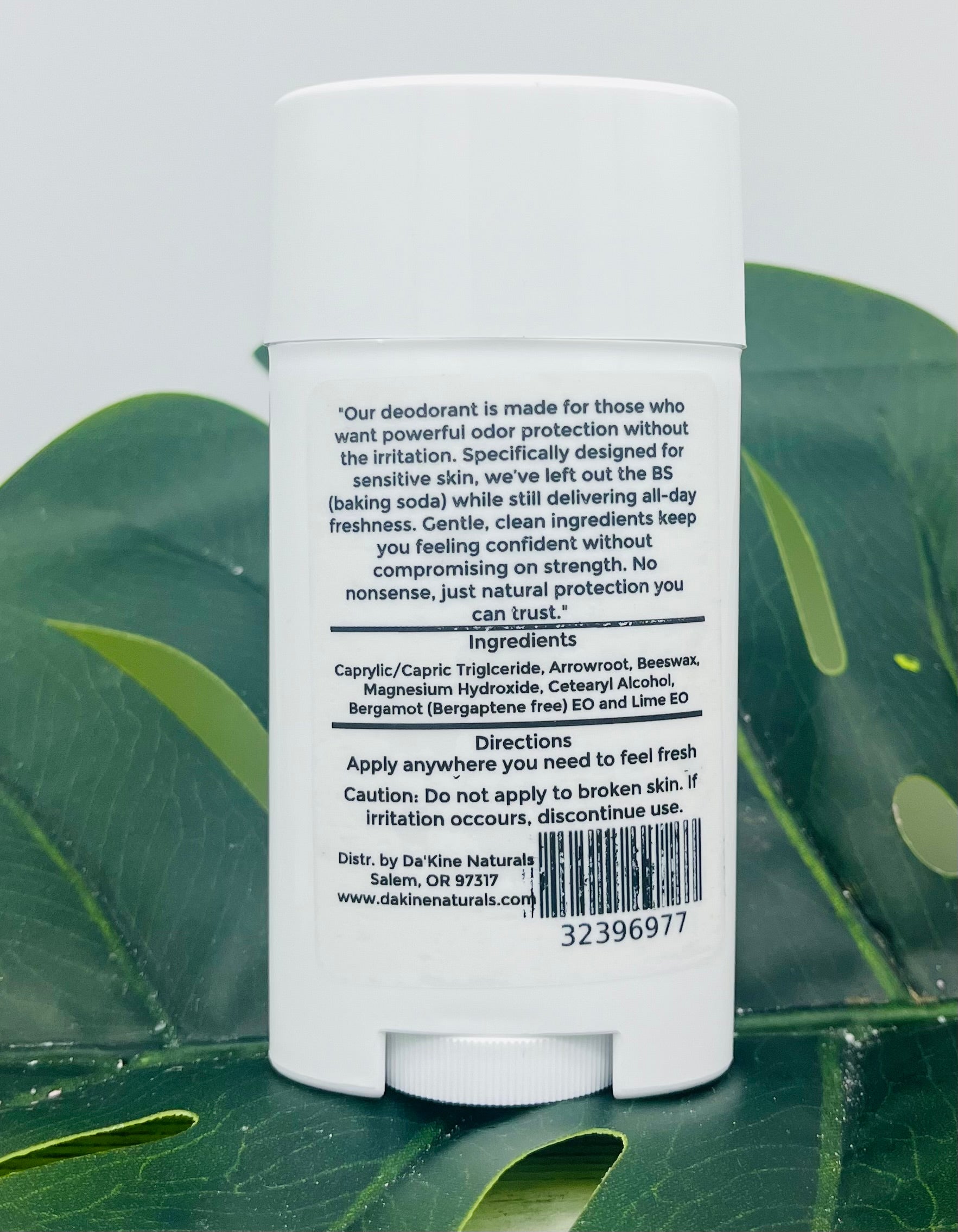 Bergamot Lime Magnesium-Enriched Deodorant